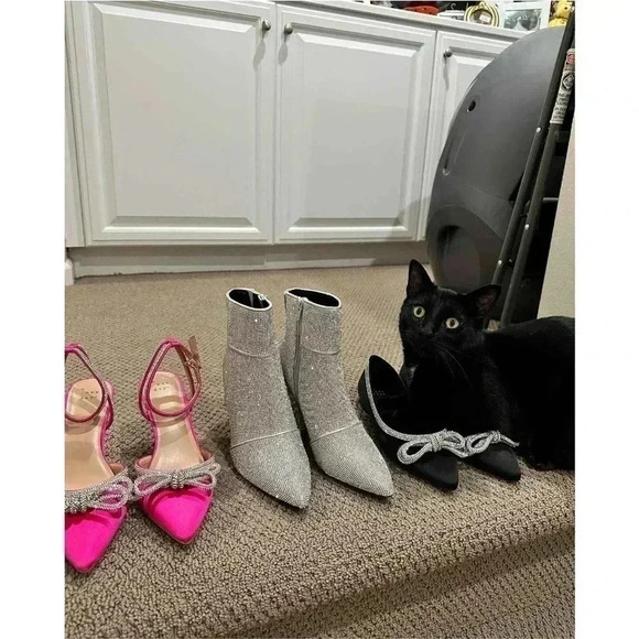 NWT Women's Cailin Ankle Boots - A New Day Silver 6 - Picture 6 of 10